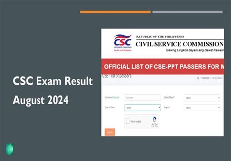 csc result 2024|OCSERGS .